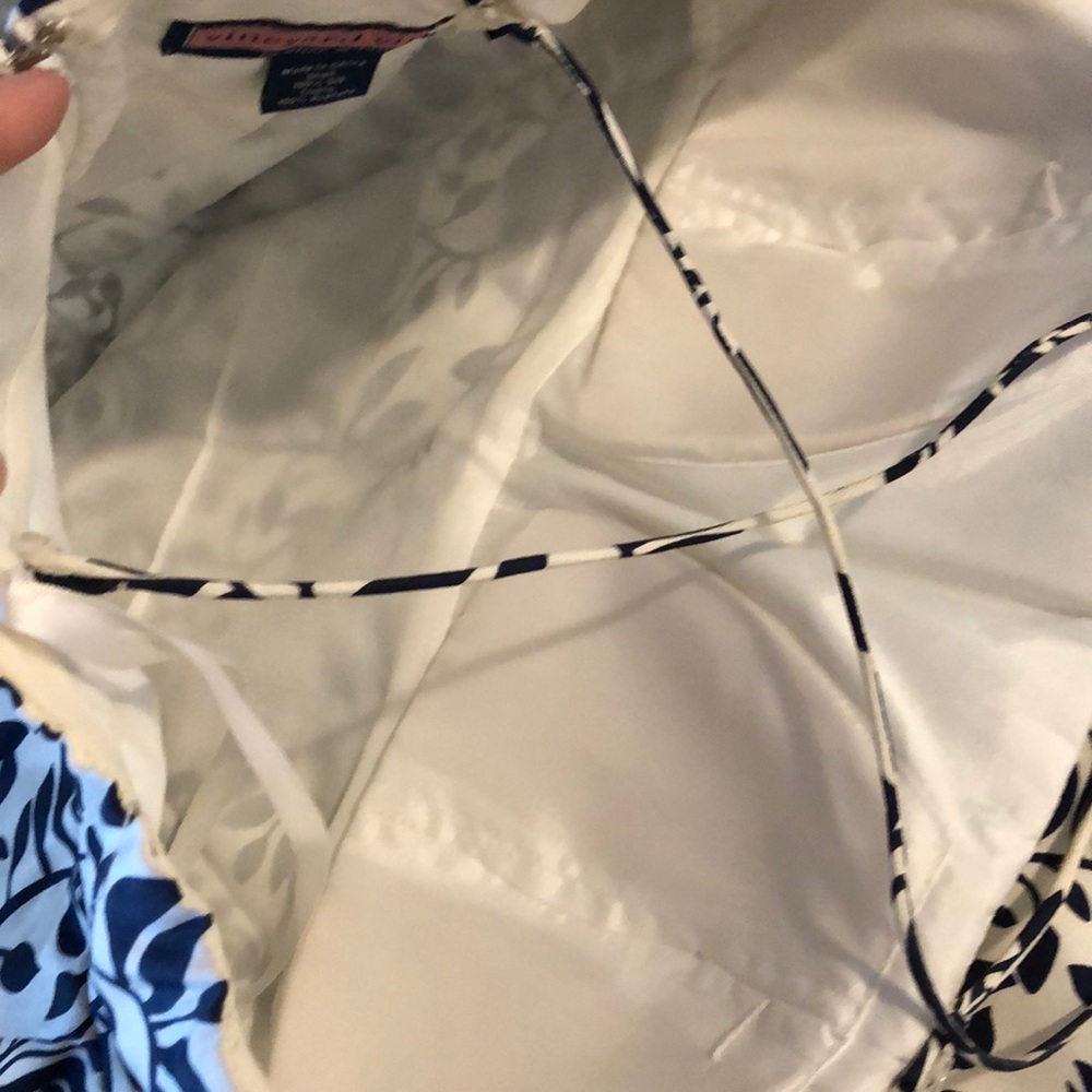 Vineyard Vines navy and cream dress - Picture 4 of 6